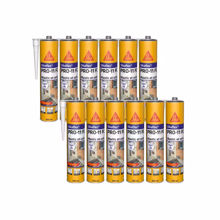 SIKA Sikaflex PRO 11 FC Purform - Set da 12 tubetti di mastice adesivo - Bianco - 300 ml