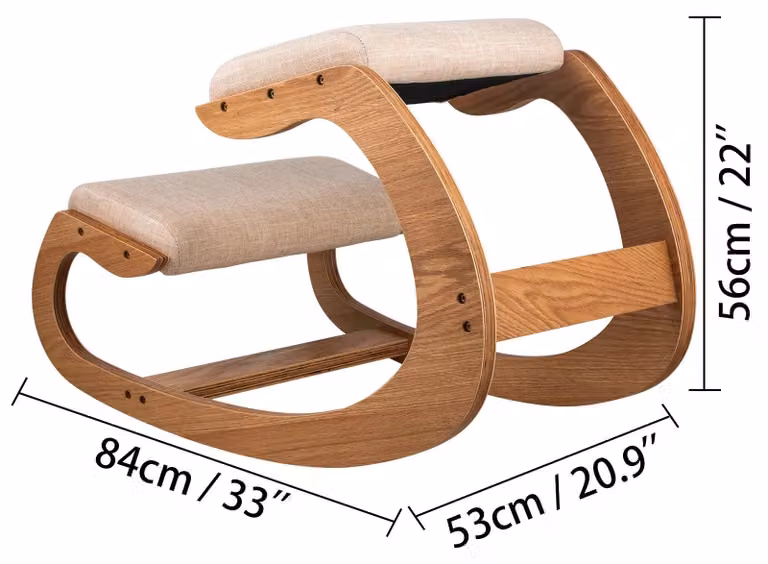 Sedia a ginocchio - Sedia da ufficio - Sedia ergonomica - Sedia per l'ufficio domestico - Sedia a ginocchio, sgabello con cuscino spesso