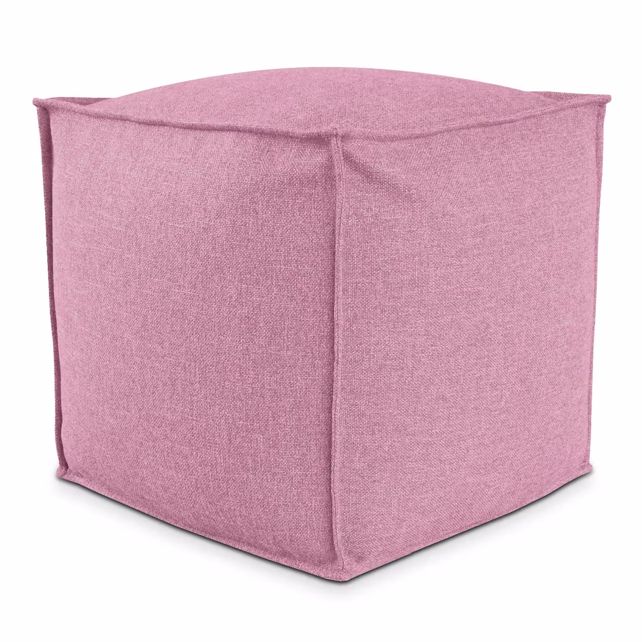 POUF QUADRATO PIUMA 60x60 cm Rosa