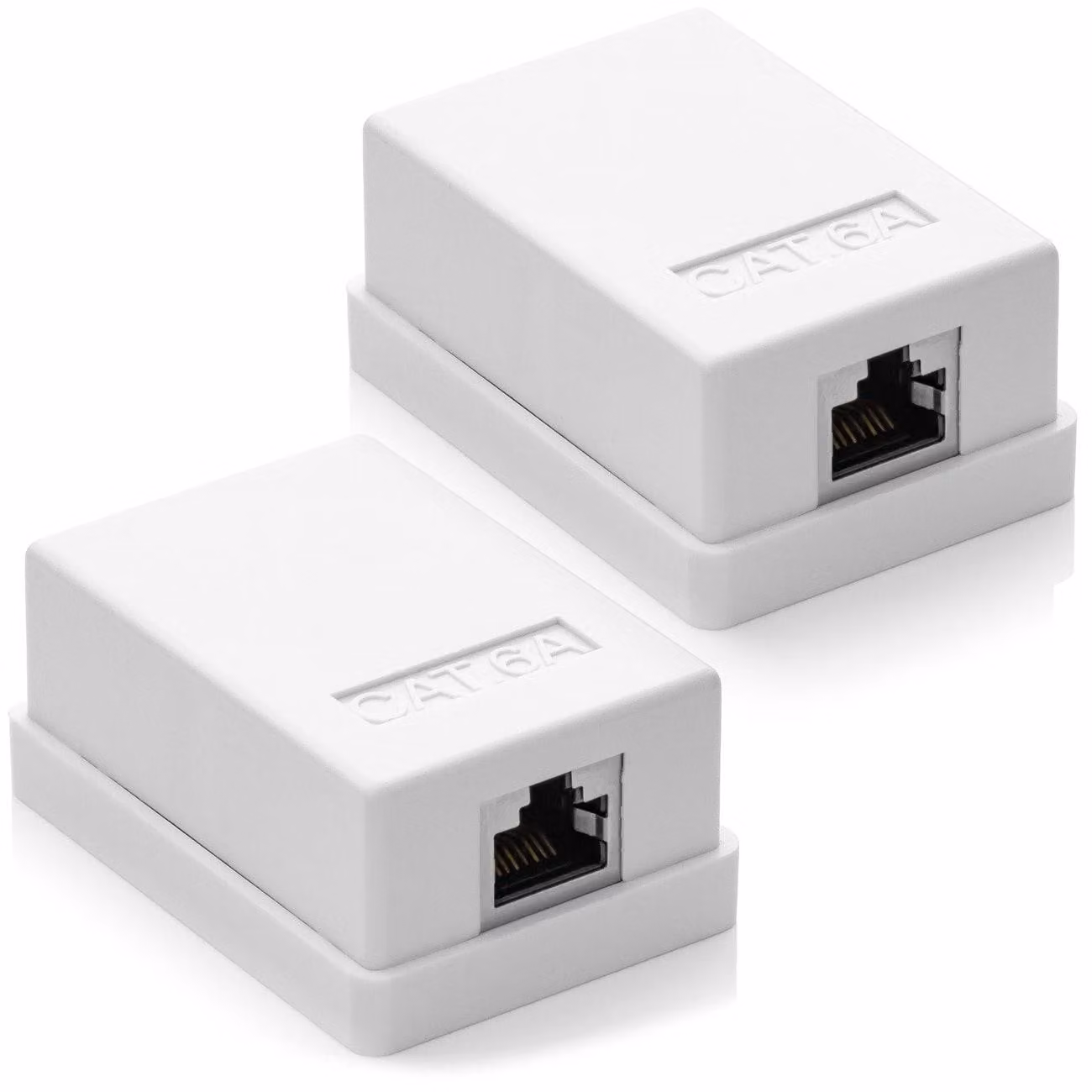 Presa di rete CAT6a da parete - 1x RJ45 - FTP schermata - 10 Gbit - Bianco