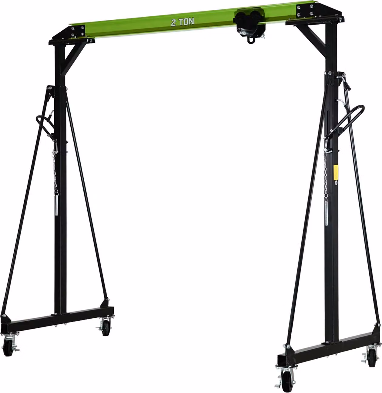 Gru a portale con carrello Capacità di carico 2 t Acciaio Altezza di sollevamento 2400 - 3600 mm Larghezza di passaggio gru 2400 mm