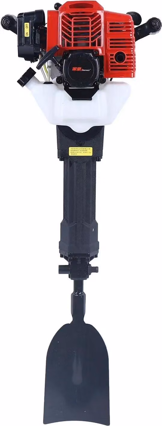 Trapano a benzina - 52 cm³ 2 tempi - Portatile - Per buche di piantagione e pali - Giardinaggio e silvicoltura - Rosso