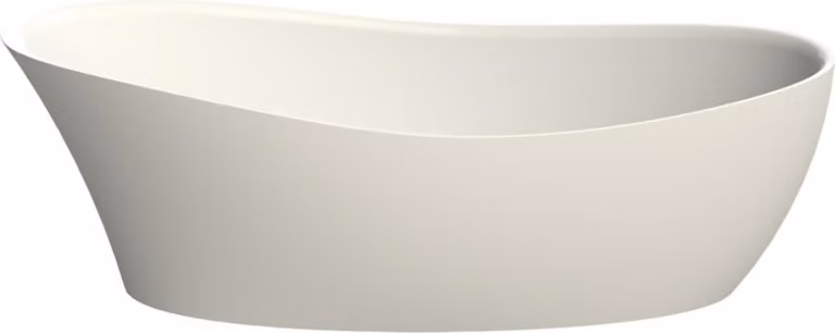 Vasca da bagno autoportante Namur Lounge bianco, Solique, 180x80 cm, cromato