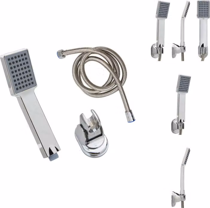 vidaXL Soffione doccia con tubo flessibile da 1,5 m cromato - Soffioni doccia
