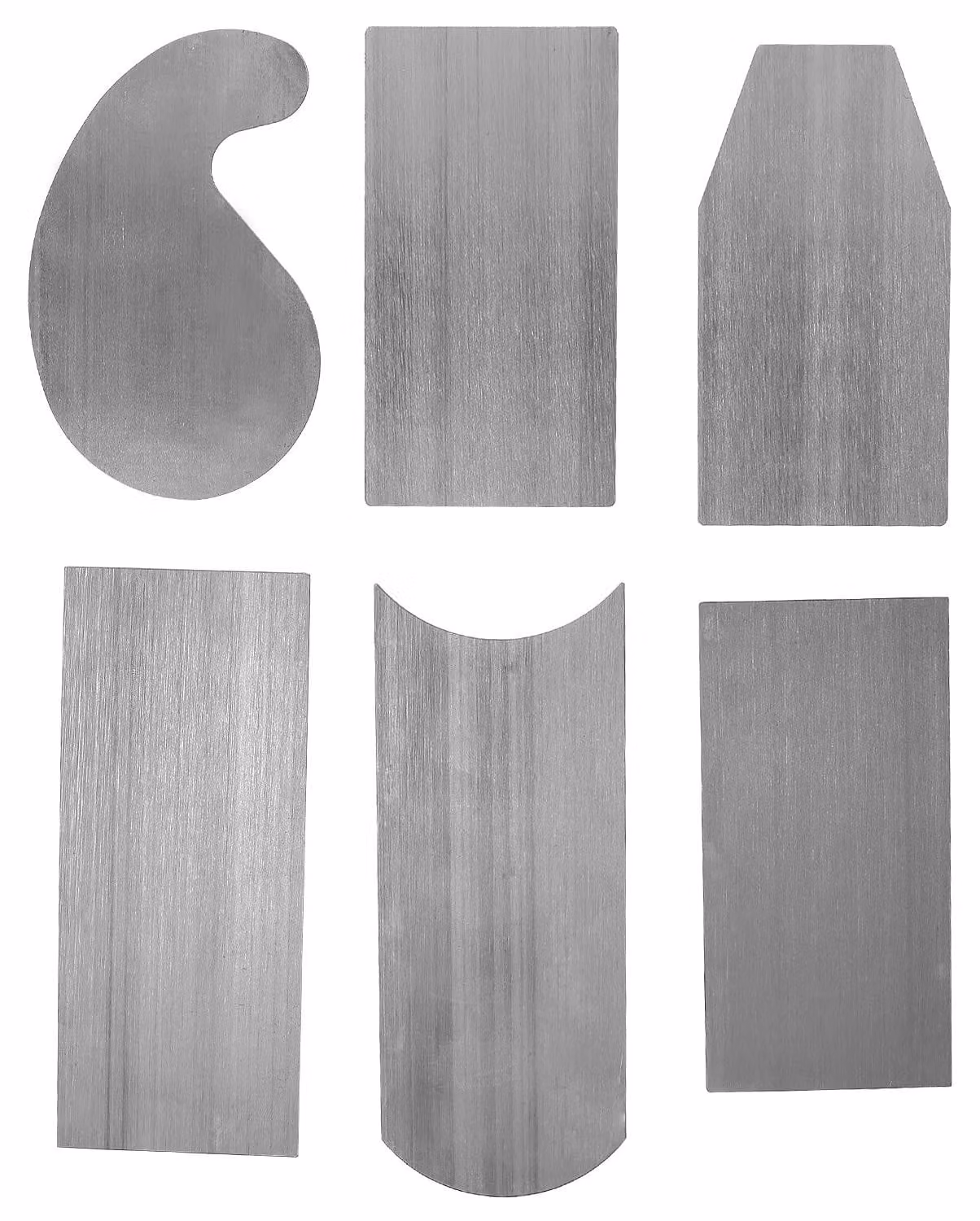 Set di 6 raschietti in legno per la lavorazione del legno