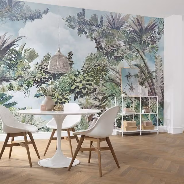 Fotomurale KOMAR Tropical heaven con motivo floreale, Multicolore, L: 368 cm, H: 248 cm