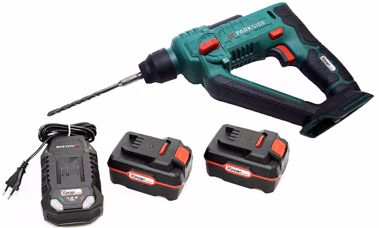 PARKSIDE® Trapano a percussione a batteria da 20 V / Trapano a percussione PABH 20-Li / incl. 2 batterie (4 Ah) e caricabatteria (4,5 A)
