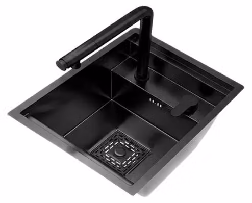 Lavello da cucina, acciaio inossidabile, vasca singola, modello Set-3239CM-NQ