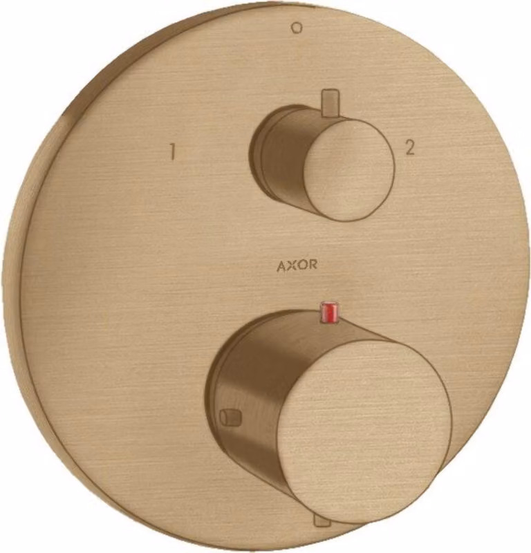 hansgrohe AXOR Starck thermostat encastré avec vanne d'arrêt et vanne de commutation, 10720140, 10720140
