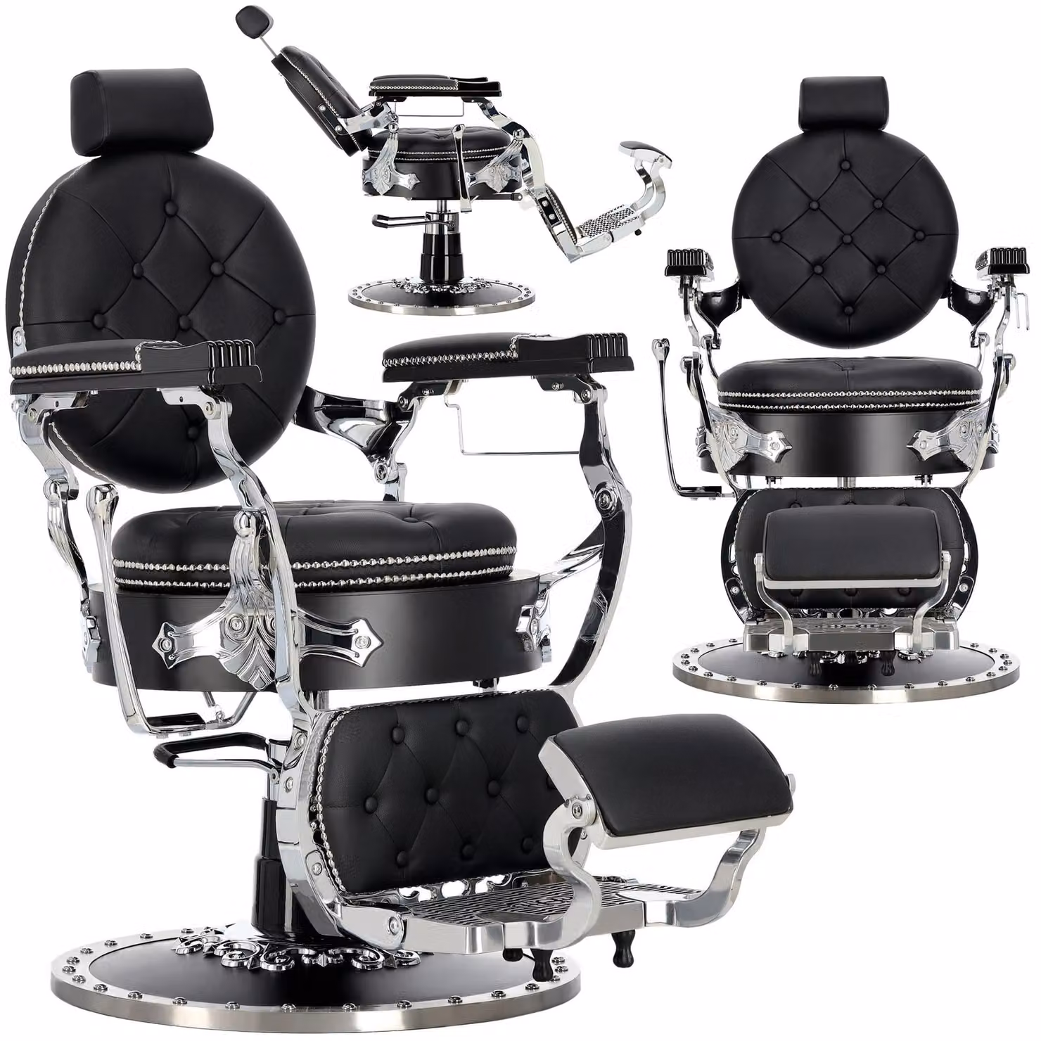 Poltrona da barbiere parrucchiere idraulica girevole per il salone barbiere barber shop Pearl Barberking