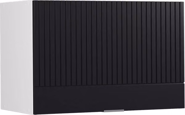 Pensile da cucina Vicco Fame-Line moderno con ante a battente, finitura opaca rigata, colori nero, bianco e grigio, L: 60 cm, P: 34,1 cm, H: 40 cm – 1