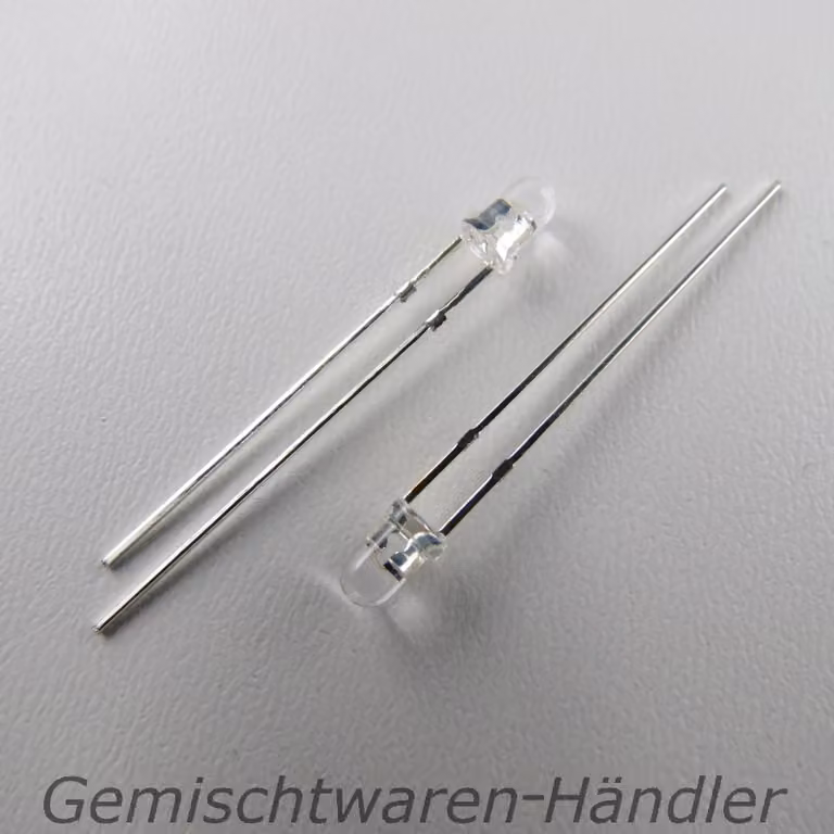 LED 3mm RGB 2 pin cambio colore FAST FLASHING auto LED REGENBOGEN 2pz.