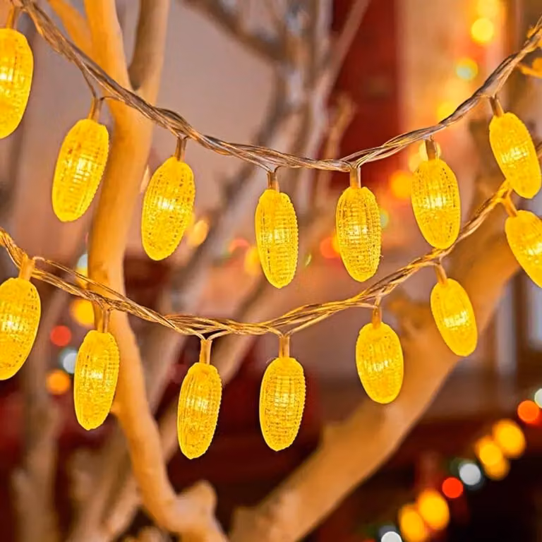 Catena luminosa 3M, 20 LED, luce bianco caldo, alimentazione a batteria