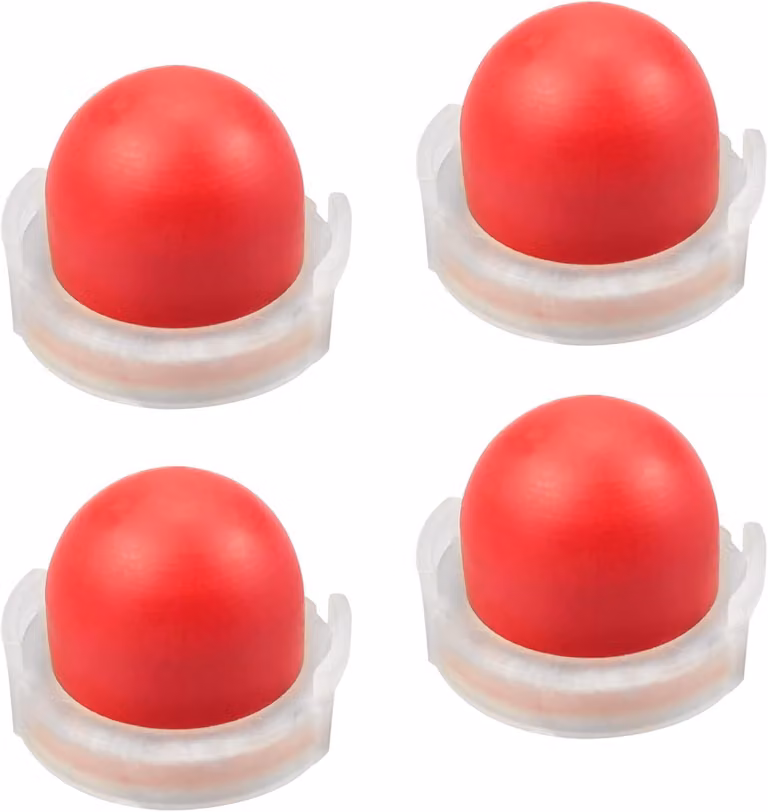 Set di 4 pompe per carburatore, inclusa una pompa di avviamento con guarnizioni, diametro 23 mm, per tosaerba e attrezzature da giardino