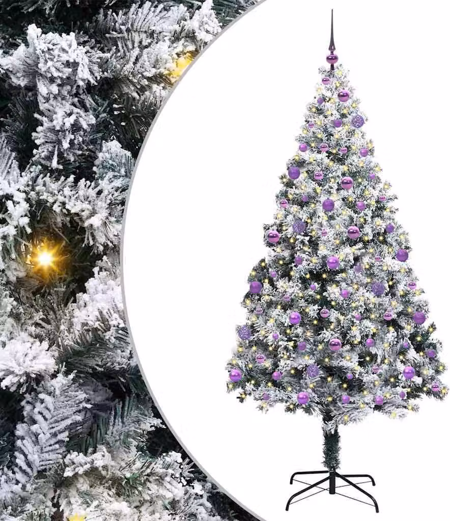 Albero di Natale artificiale con 300 LED Bianco 210 cm
