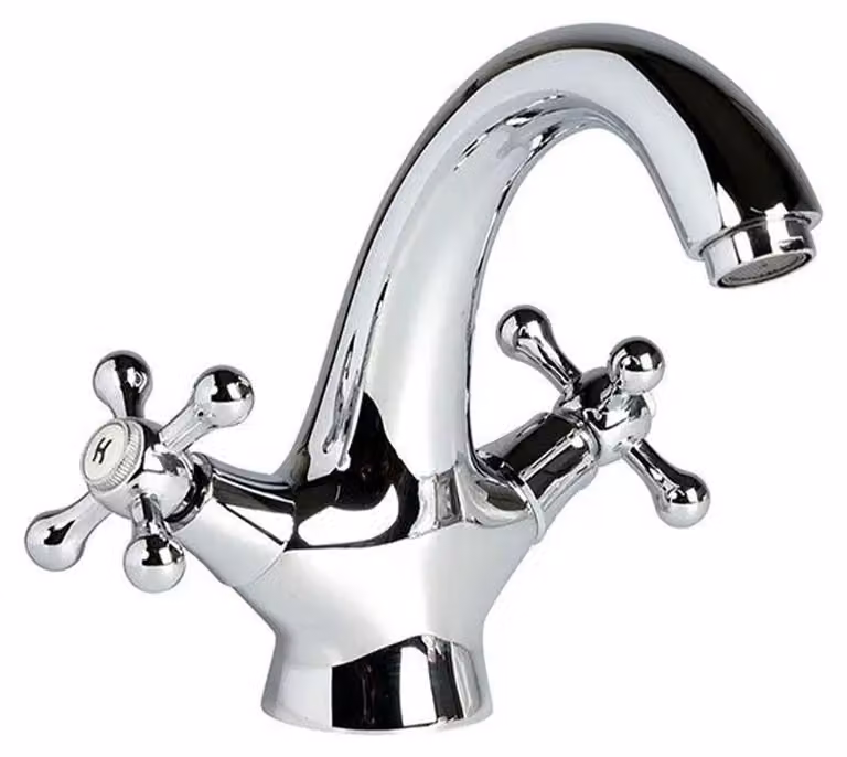 Rubinetto due maniglie per lavabo classico | Narciso