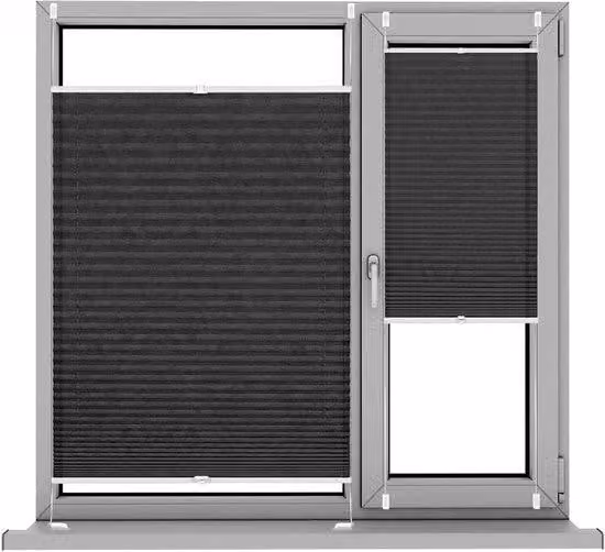 Tetto apribile nero, 30 x 150 cm, montaggio senza attrezzi, nero