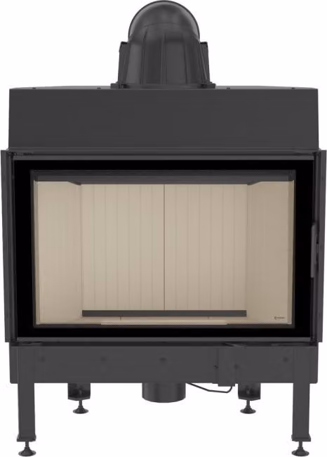 Inserto per caminetto in acciaio KRATKI NADIA 12 kW Ø 200 con molla della porta