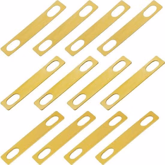 Spessori metallici da 0,2-1 mm per chitarra elettrica, set da 12 pezzi, cromati