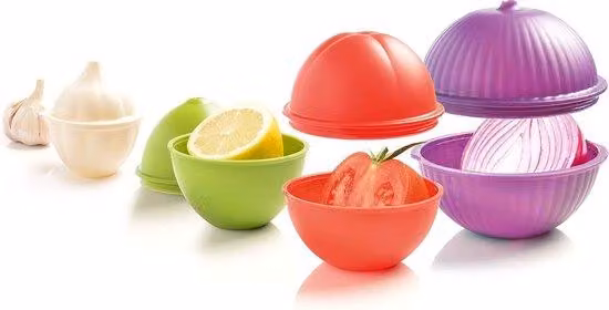 Set di 4 contenitori per conservare le verdure