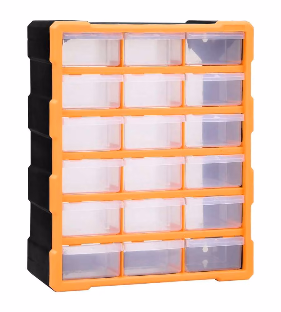 Mobile Contenitore con 18 Cassetti Medi 38x16x47 cm