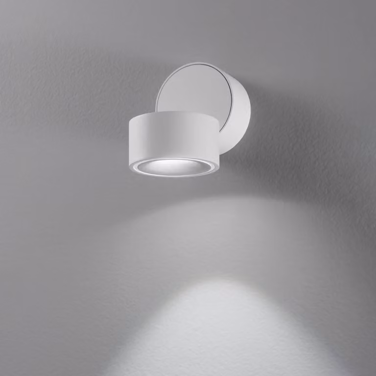 Egger Licht Clippo spot LED soffitto, bianco, 3.000K Clippo, dimmerabile, Bianco / Opale, Studio / Ufficio, Alluminio, Moderno, Downlight