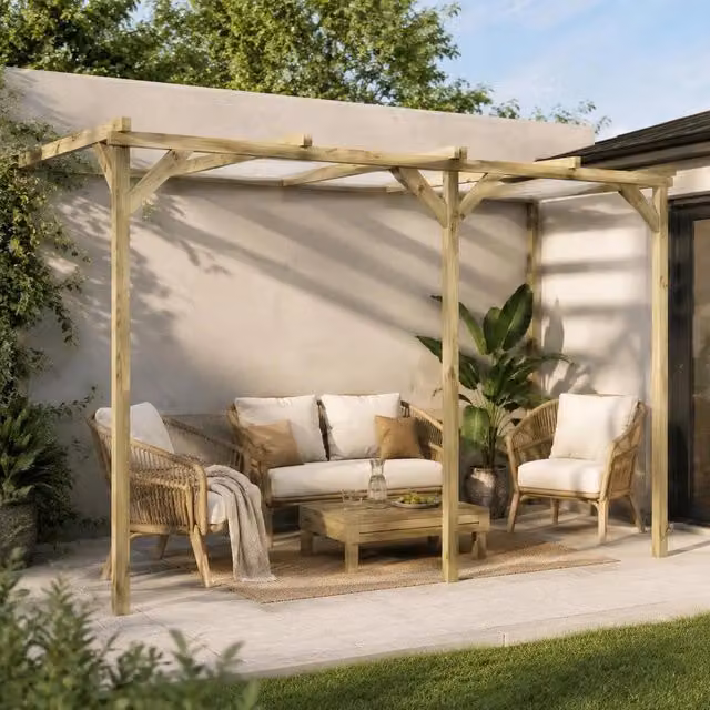 Terrace Pergola 2x4x2.2 M Wood