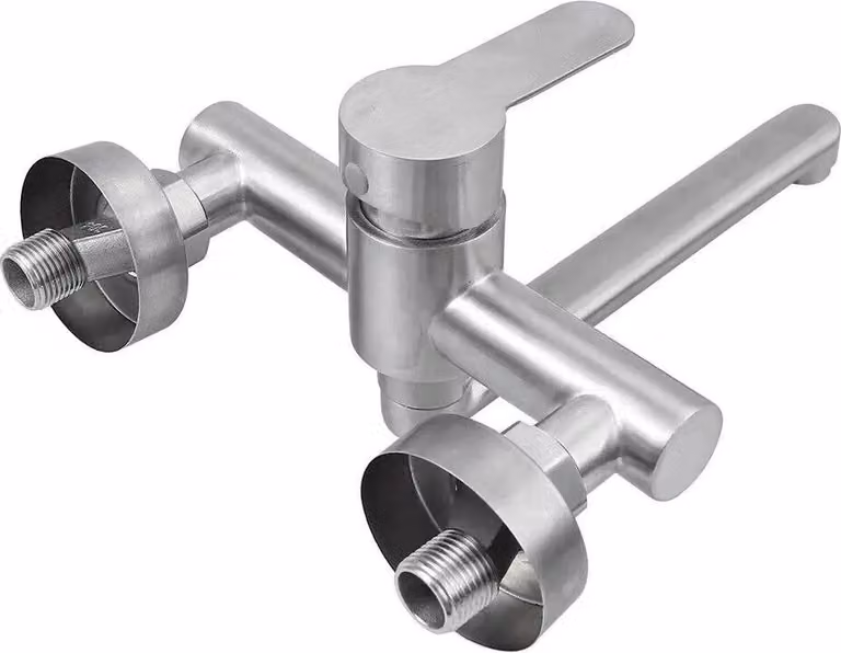 Rubinetto per lavabo - Montaggio a vista - Corpo in acciaio inossidabile 304 - Caratteristiche interne in acciaio inossidabile - Superficie liscia - Facile da pulire