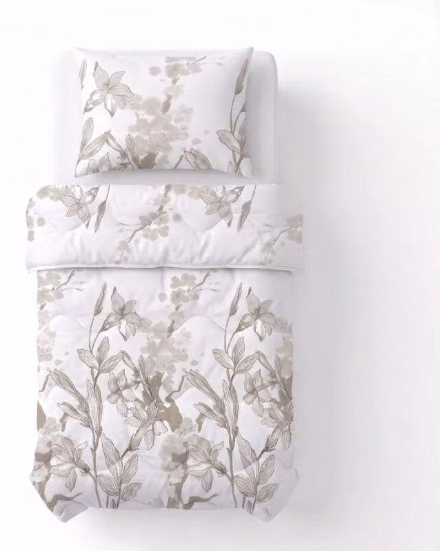 Sleeptime, coperta trapuntata "Lazy", colore bianco, 140 x 220 cm