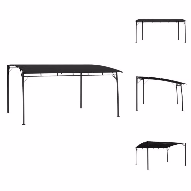 vidaXL Ombrellone da giardino 4x3x2,55 m antracite - Padiglioni e tende per feste