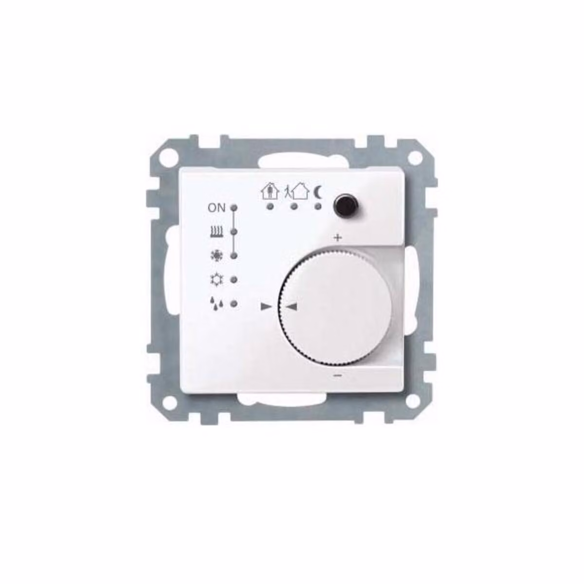 KNX RTR UP/PI con interfaccia pulsanti quadrupla, bianco attivo lucido, Sistema M