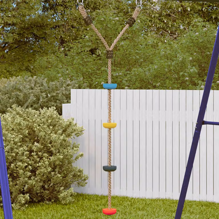 Altalena con corda a disco per bambini vidaXL multicolore in plastica