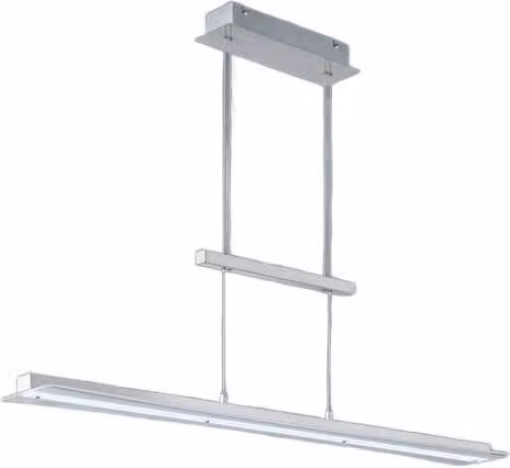 Lampada a sospensione LED RL Smash cromata 100 cm