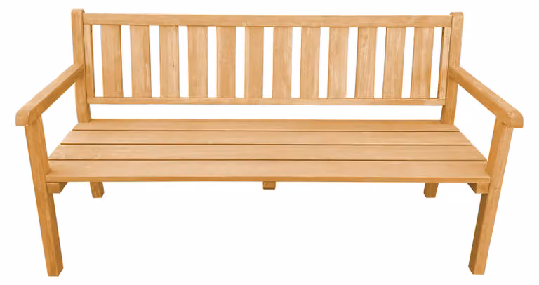 AXI Violette Panchina da Giardino in Legno Marrone | Pancha da Esterno con Braccioli, 100% hemlock per 2 Persone | Con schienale per Terrazza | 170 x 62,5 x 92,5 cm
