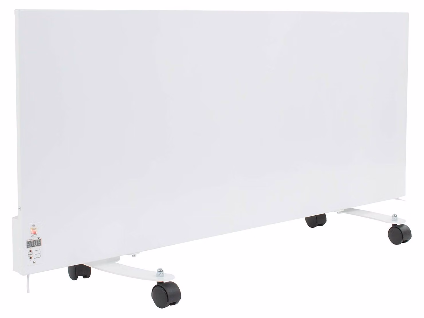 Pannello riscaldante a infrarossi - 1000 W - Rosso - Termostato digitale - Riscaldamento a parete