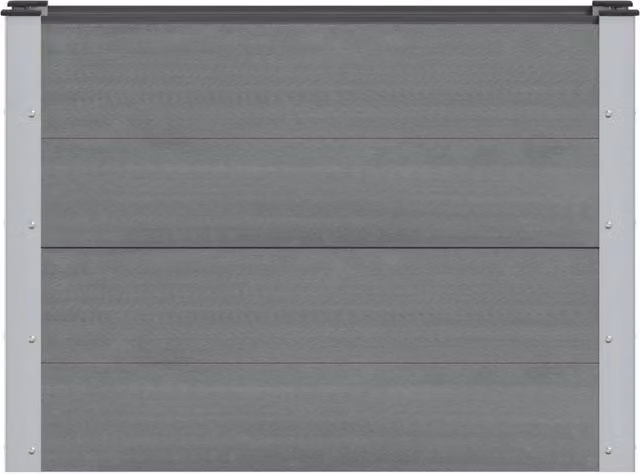 Letto rialzato da giardino DESIGN IN in WPC e alluminio Grigio L: 100 cm, P: 30 cm, H: 72 cm