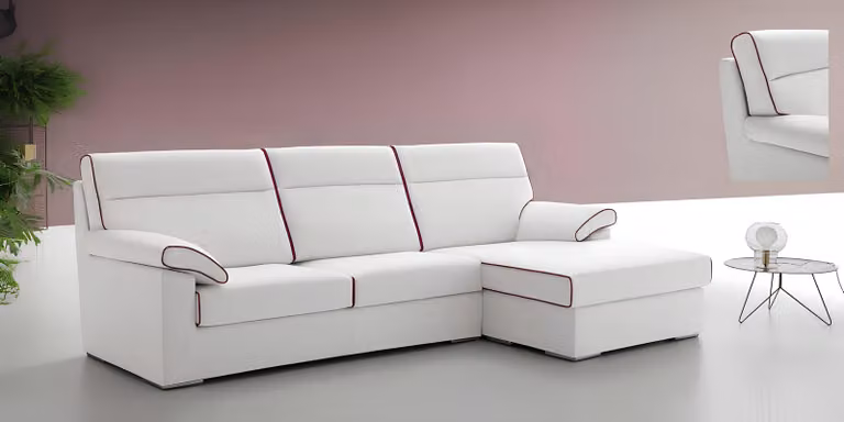 Ecksofa Textil Eck L-Form Wohnlandschaft Ecksofa Sofa Couch Polster alfitalia