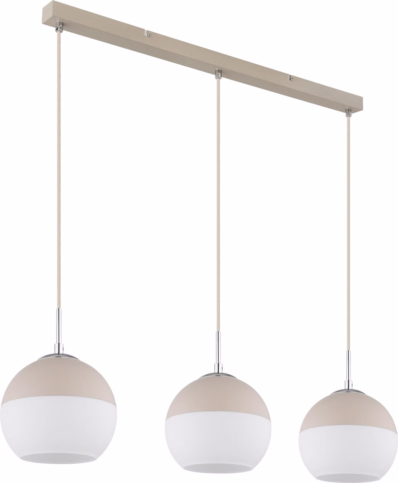 GLOBO Illuminazione lampada a sospensione RAGUSA LWH 90x20x120 cm bianco sospensione