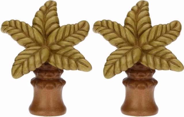 Set di 2 palme in ceramica verde Thun per presepe classico