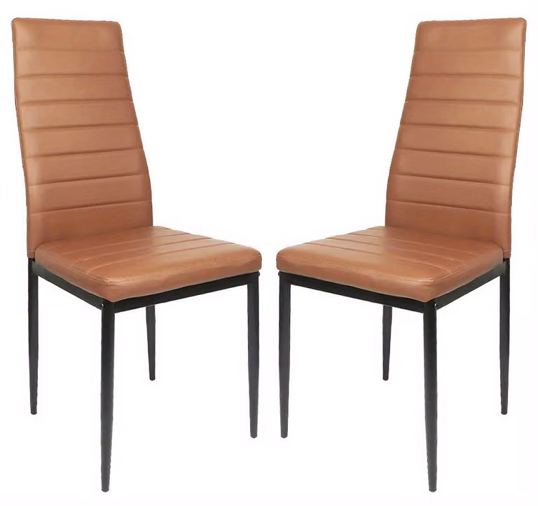Sedia da pranzo - Sedia - Sedia a conchiglia - Sedia da cucina - Sedia da conferenza - Set da 2 - Rivestimento in cotone confortevole
