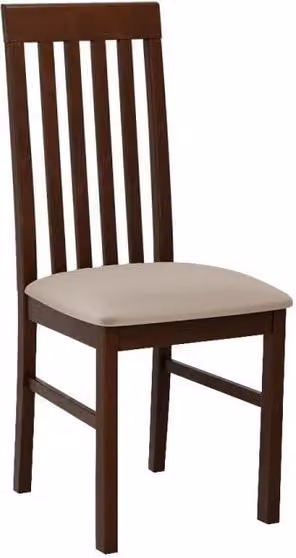 Sedia da pranzo imbottita DANBURY 1 - noce / beige
