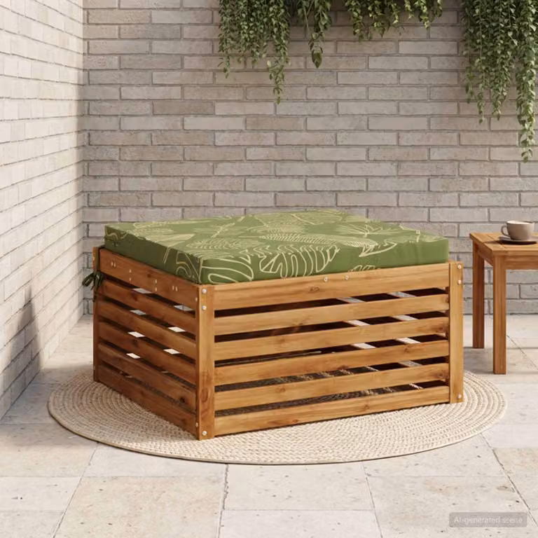 Cuscino per sedia vidaXL SOEST in poliestere verde con rivestimento lavabile e resistente ai raggi UV