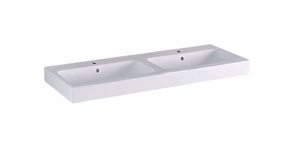 Geberit iCon lavabo double 120x48,5cm blanc, 124120000, 124120000