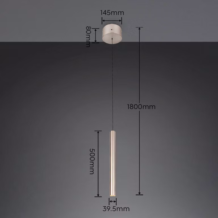 Trio Lighting Lampada a sospensione Arimato, Crema / Ambra, Soggiorno / Sala da pranzo, Metallo, Moderno, Lampada a sospensione