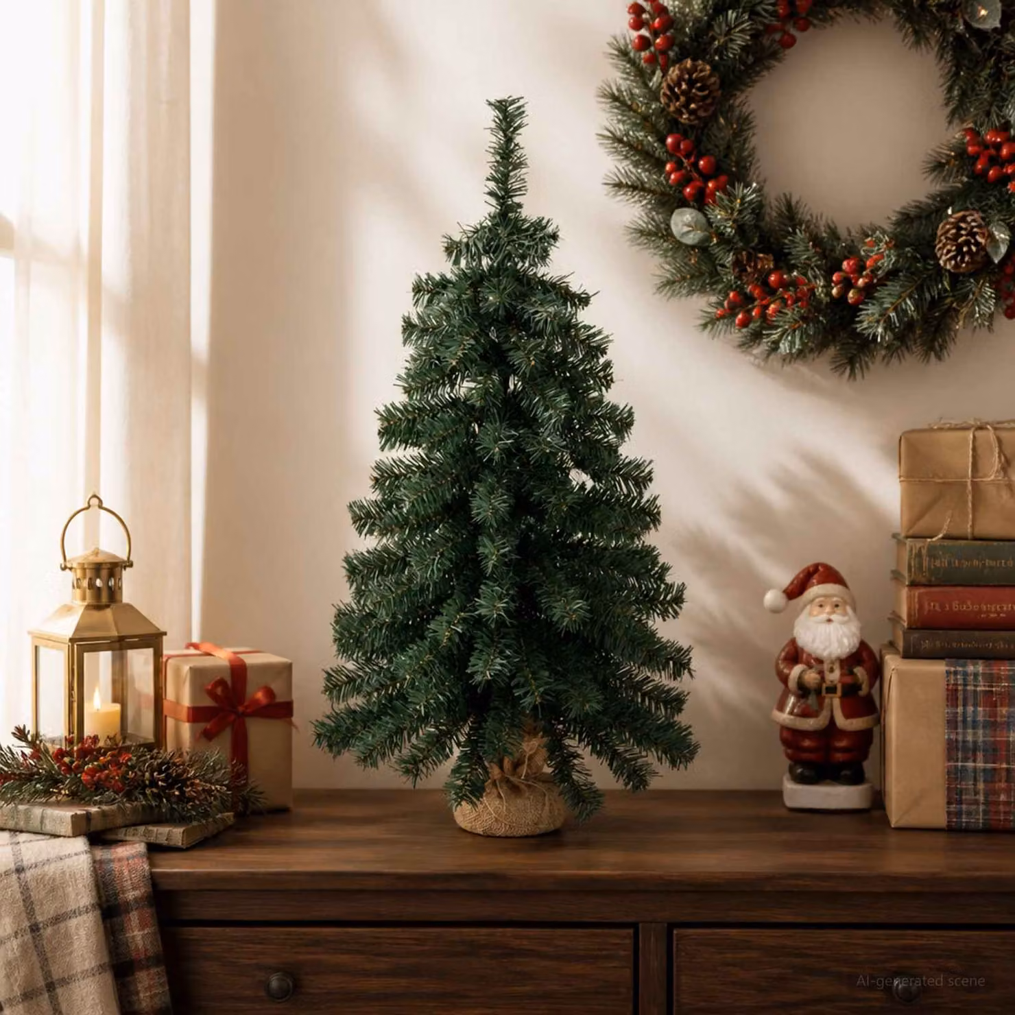 vidaXL Albero di Natale Mini 60 cm PVC Verde