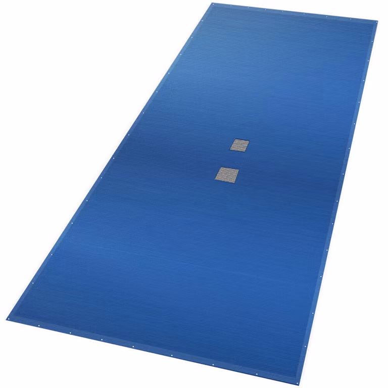 Copertura per piscina VOUNOT® rettangolare, 160 g/m², telo doppio con occhielli in alluminio, 8x14 m