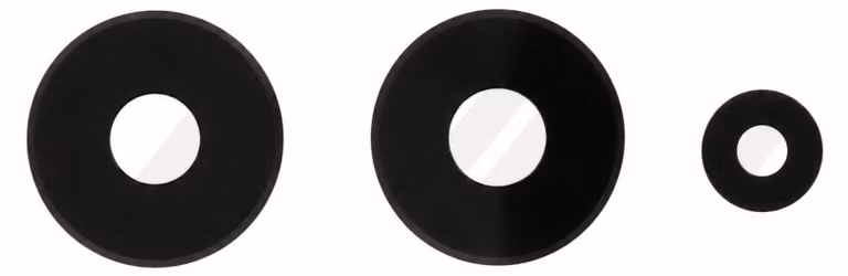 Clappio, kit di ricambio con lente in vetro per la fotocamera posteriore del Redmi Note 13 4G, nero