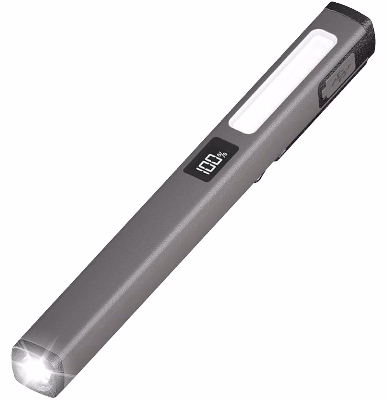 Torcia a LED ricaricabile, lampada da lavoro COB con 6 modalità, impermeabile e portatile, ideale per campeggio e situazioni di emergenza