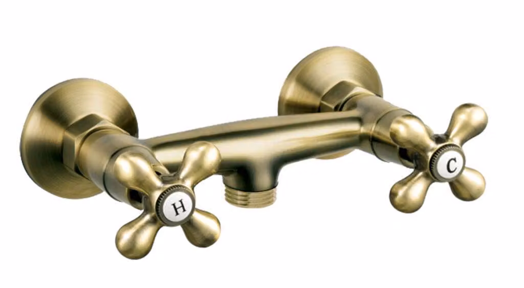 Rubinetto doccia a parete Ferro da 150 mm, bronzo