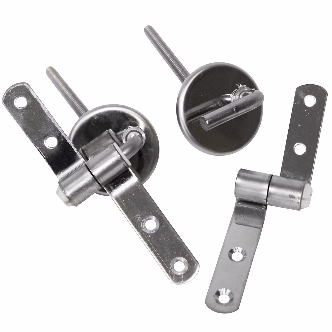 Cerniera per sedile WC MSV in acciaio inox - Fissaggio per coperchio WC